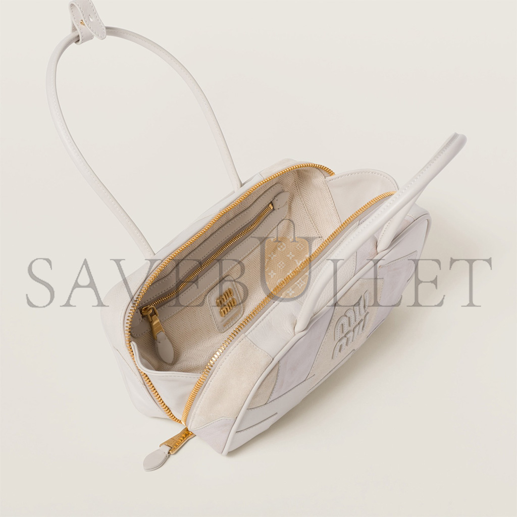 M1v M1v beau leather patchwork bag 5bb173 (28*15*9cm)